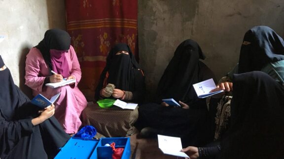 Graduation participants during a savings group meeting in Assiut, Egypt